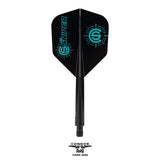 *Condor AXE Dart Flights - Small - Connor Scutt - The Sniper - Black