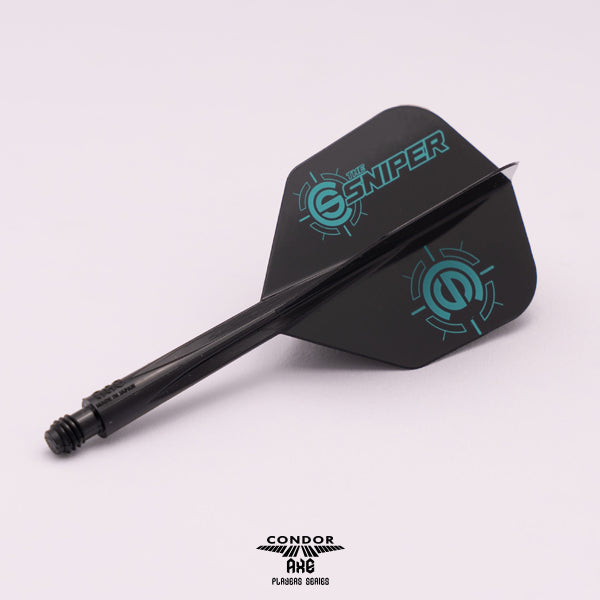 *Condor AXE Dart Flights - Small - Connor Scutt - The Sniper - Black