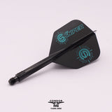 *Condor AXE Dart Flights - Small - Connor Scutt - The Sniper - Black