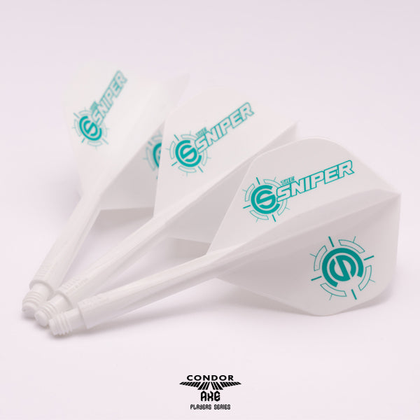 *Condor AXE Dart Flights - Standard - Connor Scutt - The Sniper - White