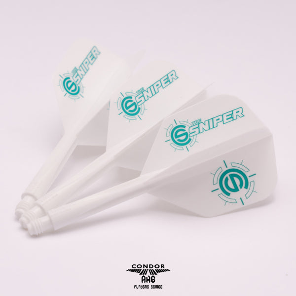 *Condor AXE Dart Flights - Small - Connor Scutt - The Sniper - White