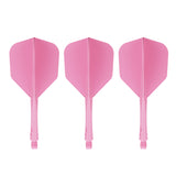 Caliburn SUP Lite Dart Flights - Moulded Flight & Shaft - Standard No6 - Sakura Pink