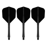 Caliburn SUP Lite Dart Flights - Moulded Flight & Shaft - Standard No6 - Black