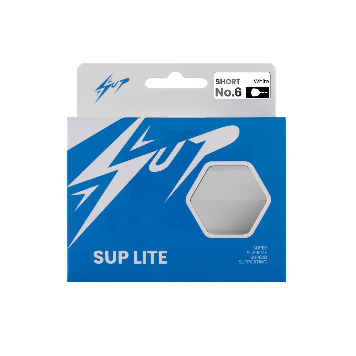 Caliburn SUP Lite Dart Flights - Moulded Flight & Shaft - Standard No6 - White