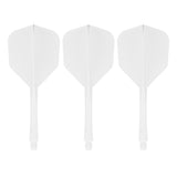 Caliburn SUP Lite Dart Flights - Moulded Flight & Shaft - Standard No6 - White