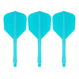 Caliburn SUP Lite Dart Flights - Moulded Flight & Shaft - Standard No6 - Lucent Cyan