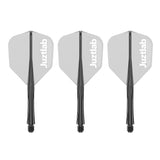 Caliburn SUP X Juzstlab Dart Flights - Moulded Flight & Shaft - Standard No6 - Black