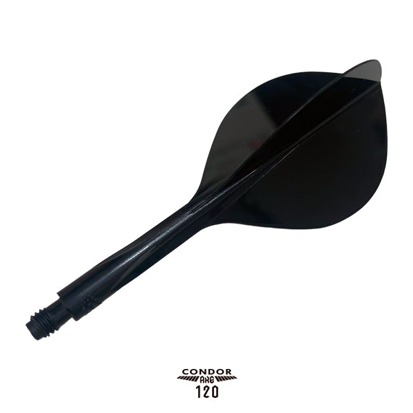 Condor AXE120 Dart Flights - Teardrop - Black