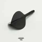 Condor AXE120 Dart Flights - Teardrop - Black