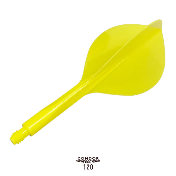Condor AXE120 Dart Flights - Teardrop - Yellow