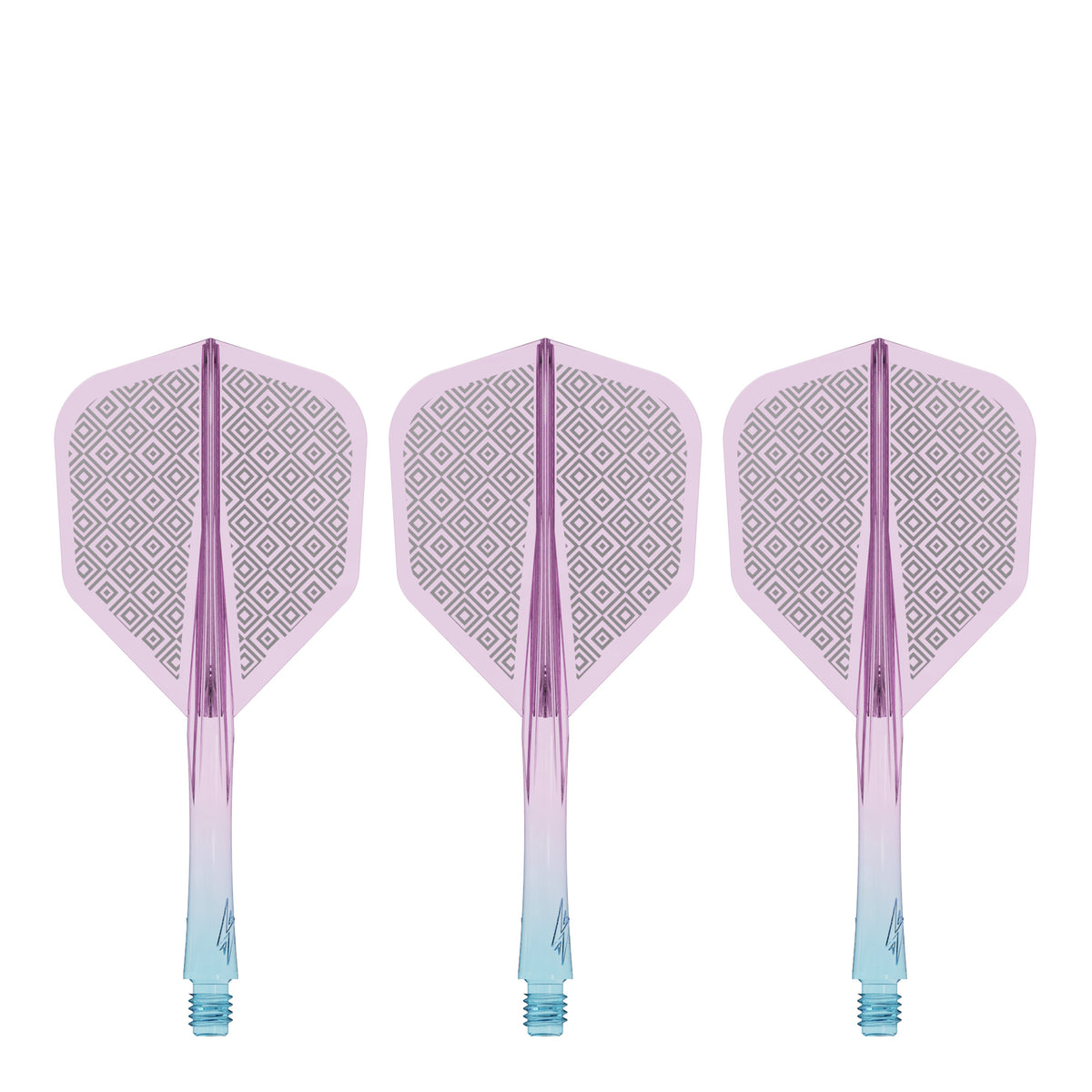 Caliburn SUP Flights - Moulded Shaft and Flight -  Standard No6 - Block - Blue & Purple