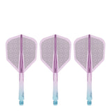 Caliburn SUP Flights - Moulded Shaft and Flight -  Standard No6 - Block - Blue & Purple