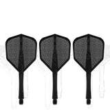 Caliburn SUP Flights - Moulded Shaft and Flight -  Standard No6 - Block - Black