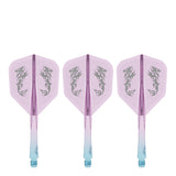 Caliburn SUP Flights - Moulded Shaft and Flight -  Standard No6 - Dragon - Blue & Purple