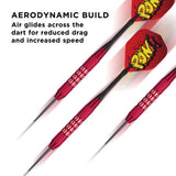 Viper Comix Darts - Steel Tip - Coated Alloy - Cut Grooves - inc Extras - Red