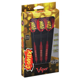 Viper Comix Darts - Steel Tip - Coated Alloy - Cut Grooves - inc Extras - Red