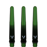 Viper Viperlock Aluminium Dart Shafts - inc O-Rings and Locking Pin - Black & Green