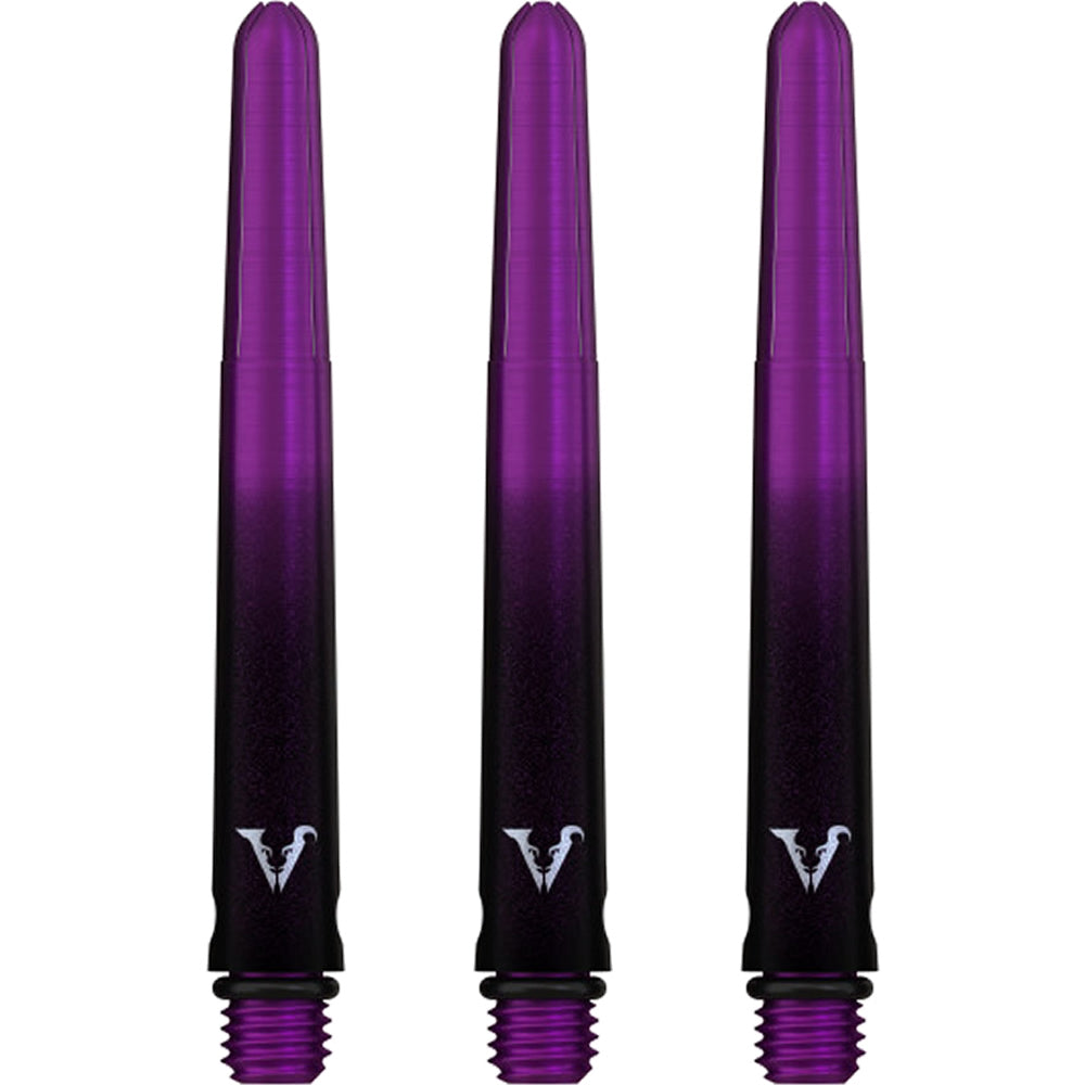 Viper Viperlock Aluminium Dart Shafts - inc O-Rings and Locking Pin - Black & Purple