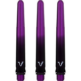 Viper Viperlock Aluminium Dart Shafts - inc O-Rings and Locking Pin - Black & Purple