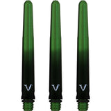 Viper Viperlock Aluminium Dart Shafts - inc O-Rings and Locking Pin - Black & Green