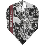 Viper V-100 Sinister Dart Flights - 100 Micron - Skulls - Std No2