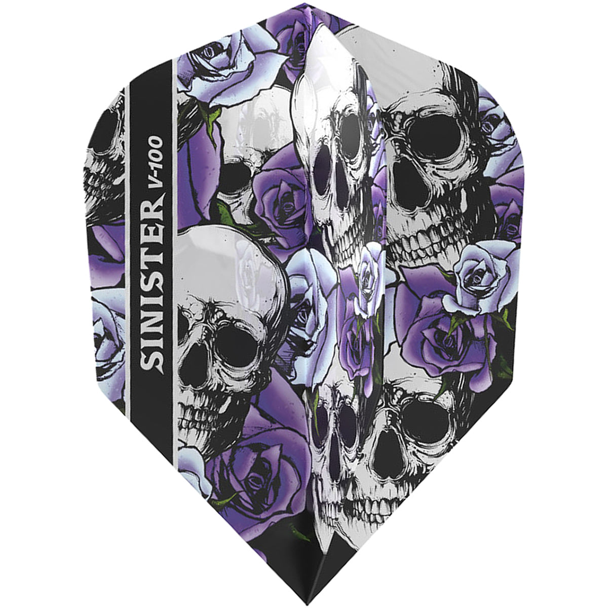Viper V-100 Sinister Dart Flights - 100 Micron - Skulls - Std No2