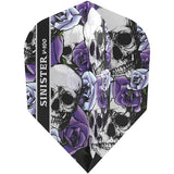 Viper V-100 Sinister Dart Flights - 100 Micron - Skulls - Std No2