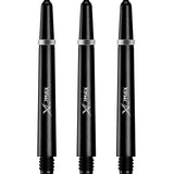XQMax Polycarbonate Dart Shafts - Solid Colour with Logo - includes Springs - Black