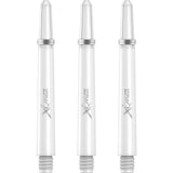 XQMax Polycarbonate Dart Shafts - Solid Colour with Logo - includes Springs - White