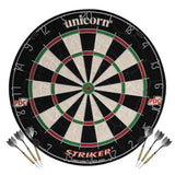 Unicorn Striker Home Darts Centre - inc - Cabinet Dartboard Darts