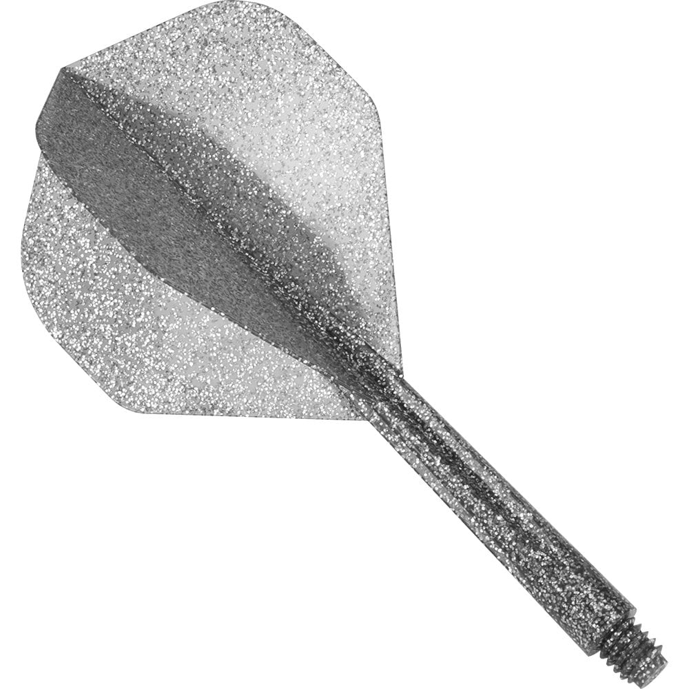 Condor Dart Flights - Zero Stress - Std - Glitter - Silver Medium