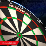Mission Samurai II Dartboard - Ultra Thin Wire - Professional Board