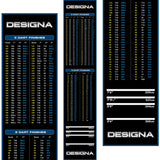 Designa Checkouts Carpet Mat - Non Slip Back - 290cm X 60cm Blue