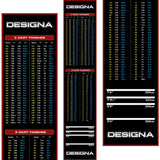 Designa Checkouts Carpet Mat - Non Slip Back - 290cm X 60cm Red