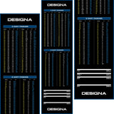 Designa Checkouts Carpet Mat - Non Slip Back - 290cm X 80cm Black