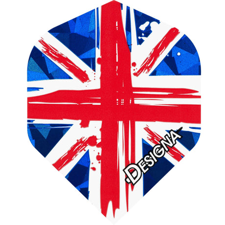 Designa Patriot Dart Flights - Hologram - Std - United Kingdom