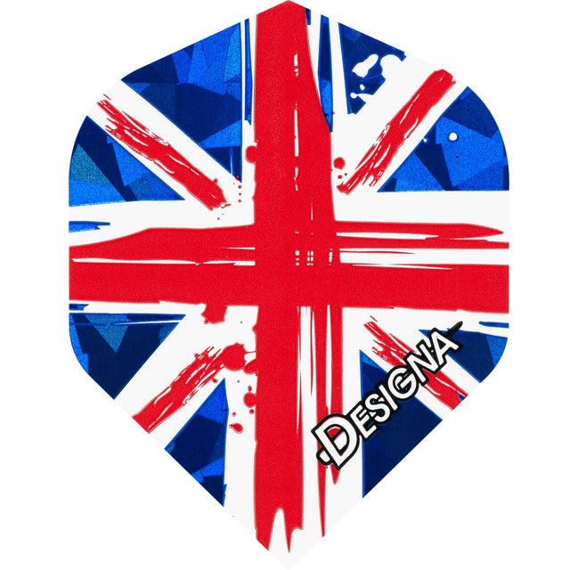 Designa Patriot Dart Flights - Hologram - Std - United Kingdom