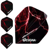 Designa Lightning Strike Dart Flights - Extra Strong - Std