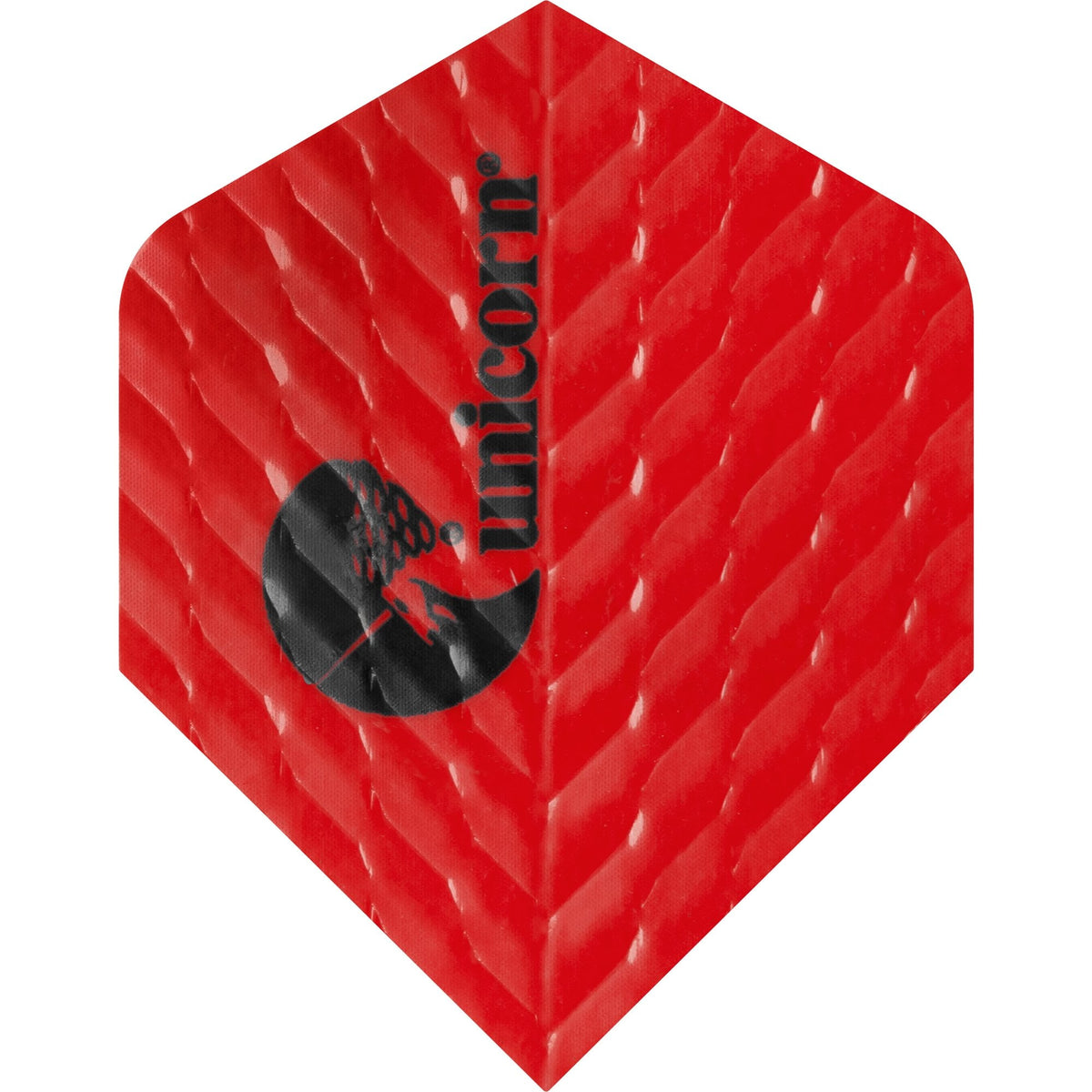 Unicorn Q Dart Flights - Q.75 - Plus Std - Logo - Black