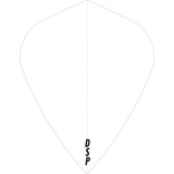 Dart Flights - Poly Plain Original - Kite Clear
