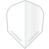 Harrows Anti Glare Marathon Dart Flights - Standard Shape White