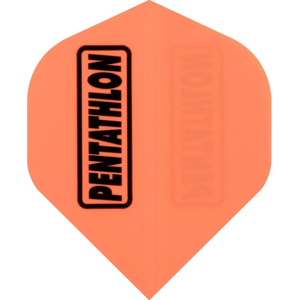 Dart Flights - Pentathlon Colours - Extra Strong - Std Orange