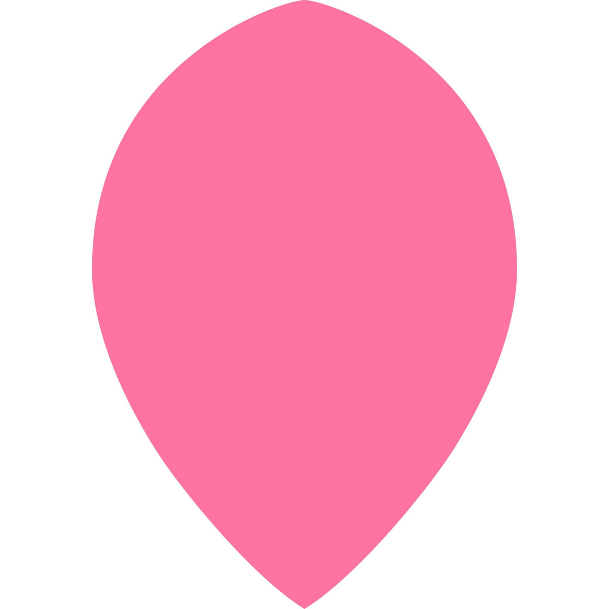 Dart Flights - Poly Plain Fluoresent - Pear - Fluro Fluro Pink