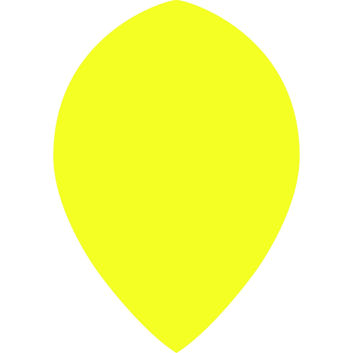 Dart Flights - Poly Plain Fluoresent - Pear - Fluro Fluro Yellow