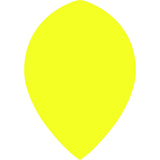 Dart Flights - Poly Plain Fluoresent - Pear - Fluro Fluro Yellow