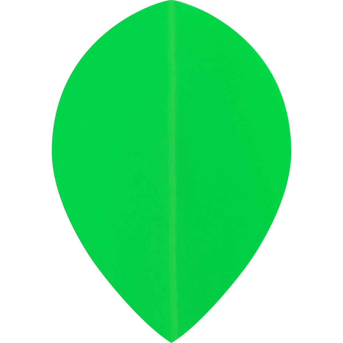 Dart Flights - Poly Plain Fluoresent - Pear - Fluro Fluro Green