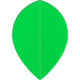 Dart Flights - Poly Plain Fluoresent - Pear - Fluro Fluro Green