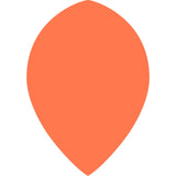 Dart Flights - Poly Plain Fluoresent - Pear - Fluro Fluro Orange