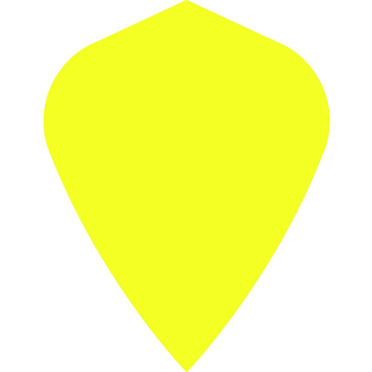 Dart Flights - Poly Plain Fluoresent - Kite - Fluro Fluro Yellow
