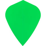 Dart Flights - Poly Plain Fluoresent - Kite - Fluro Fluro Green